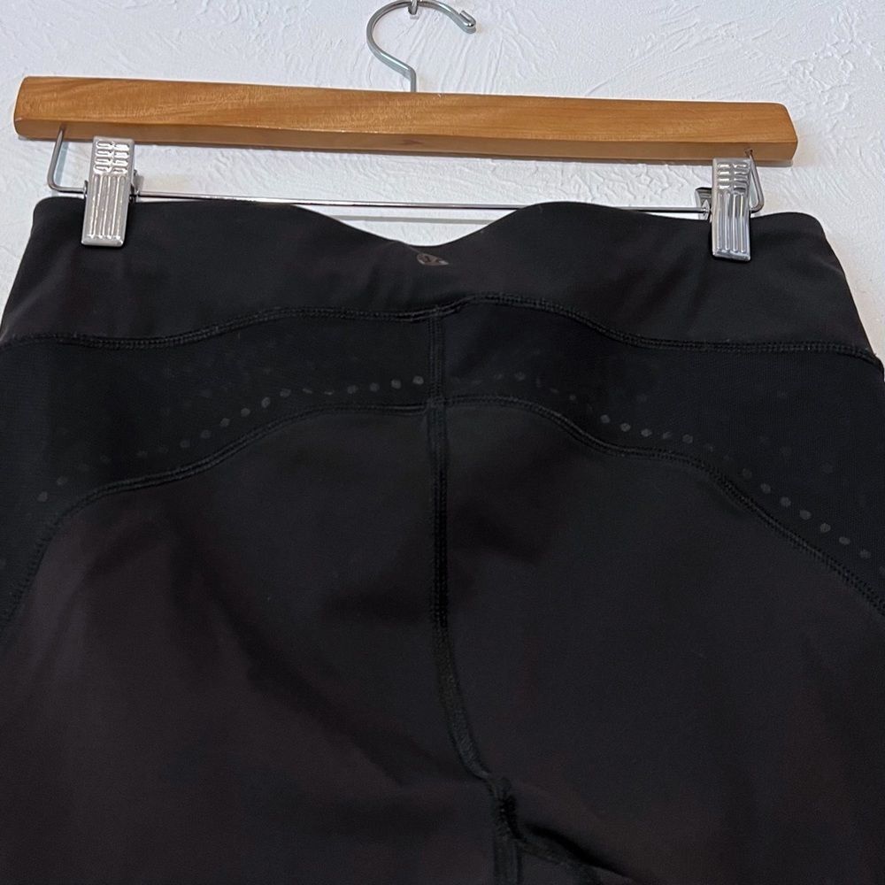 Lululemon Womens Black Mesh Capri Crop Leggings 6 - Picture 7 of 9